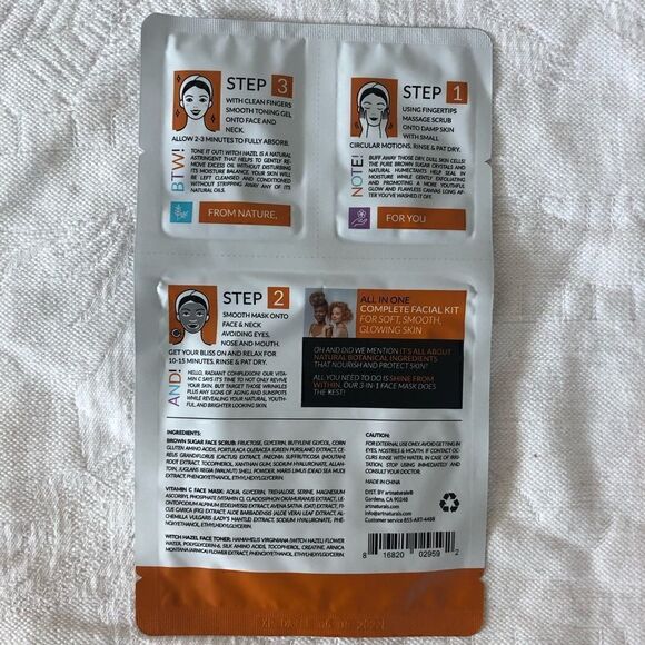 5/$25 SALE NEW ART NATURALS 3-in-1 Vitamin C Face Mask - Picture 4 of 4